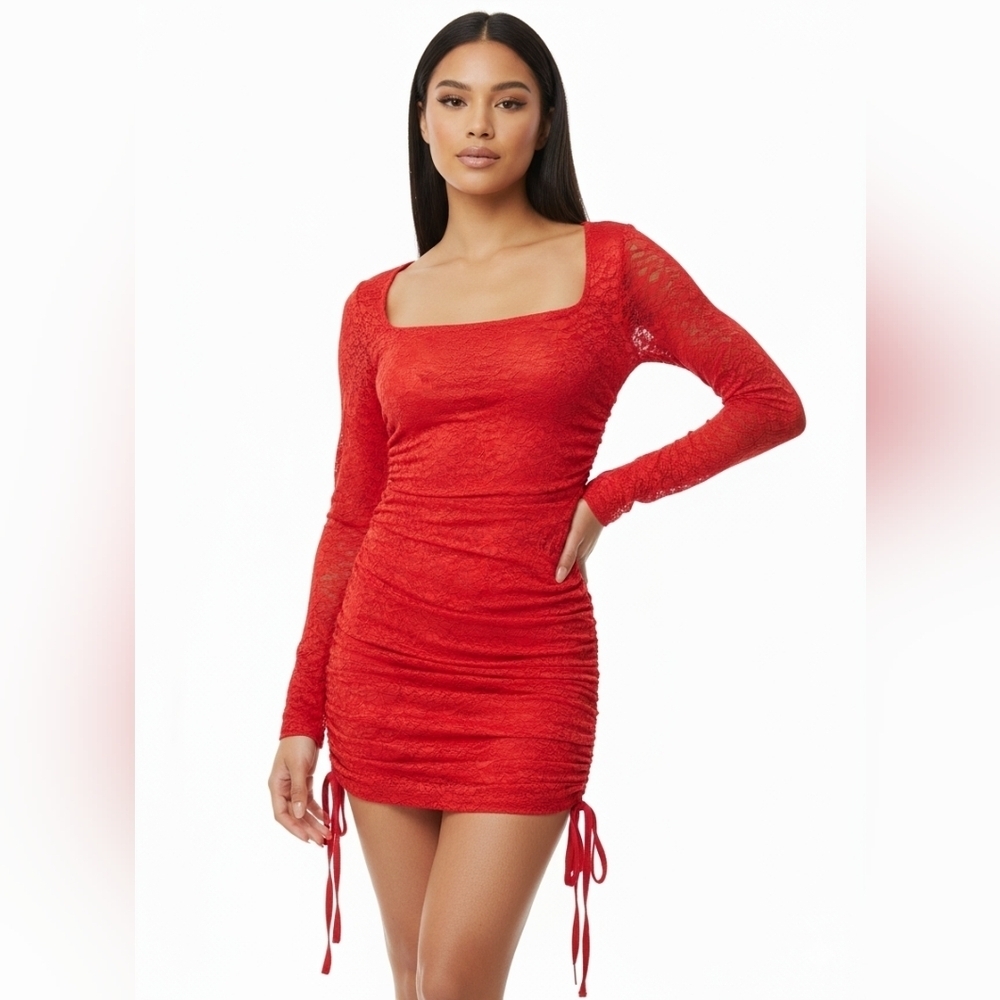 NWT NikeLab x Riccardo Tisci Archive 2-Piece Lace Dress Set, Orange, Medium RARE